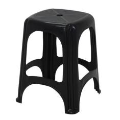 Kit 4 Banqueta Tramontina Niteroi em Polipropileno Preto