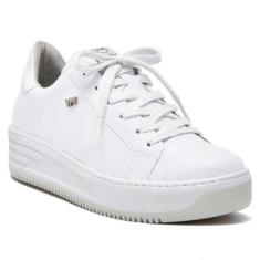 Tênis Feminino Casual Flatform Branco Via Marte 23-5703-08-Feminino