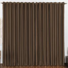 Cortina 2 Mts Sala Quarto Escritório Blackout para Varão Tabaco
