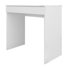 Mesa Para Computador Escrivaninha 1 Gaveta Alexia Branco - Ajl Móveis