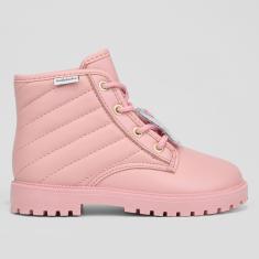 Bota Coturno Infantil Molekinha Matelassê Menina-Feminino