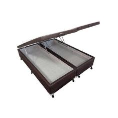 Cama Box Baú Queen Courano Brown New (158x198x35) - Castor
