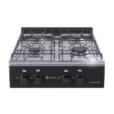 Fogao 4 Bocas Venax Flamatop Preto Gas Glp