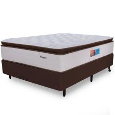 Cama Box com Colchão Casal Premium Mola Ensacadas HiperSoft Sensation Macio 138x188cm BF Colchões