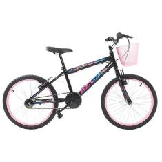 Bicicleta de Menina Infantil Passeio Aro 20 Wendy Cestinha