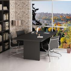 Mesa De Reunião Para Escritório 2mx1m Tampo 40mm Netmobil