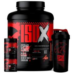 Kit Whey Protein ISO X 1800g + Creatina 100g + Glutamina 100g + Coqueteleira-Unissex