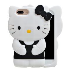 MONEHOYSY Capa de desenho animado para iPhone 8/7/6 Plus 5,5 polegadas, moda fofa 3D Kawaii silicone macio animal protetor gel à prova de choque capa traseira de gel à prova de choque para crianças