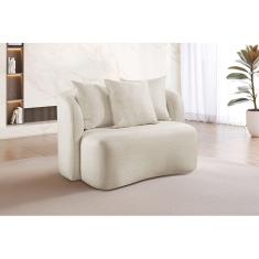 Sofá Curvo Orgânico Orion  Elegância e Contemporaneidade Nude