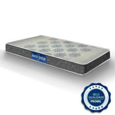 Colchão Solteiro 0.88 Espuma D20 Branco Preto Guarda Costas Probel