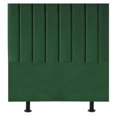 Cabeceira Estofada Cama Box Casal 140 Cm Paolla Suede verde