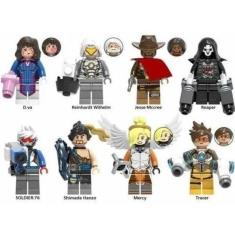 Bonecos Blocos De Montar Overwatch Reaper Mercy D.Va