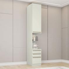 Guarda-Roupa Solteiro Modulado 1 Porta 3 Gavetas Areia - Henn