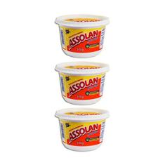 Sabão Em Pasta Neutro - 500g - Assolan Kit 3 , Sabão Sabonete Detergen