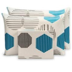 Jogo De Lençol Casal 3 Peças Com Elástico Estampado Percal 180 Fios - 