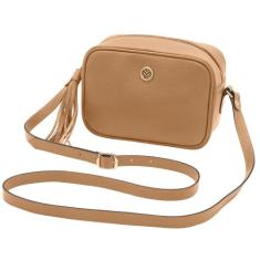 Bolsa Feminina Couro Legítimo Transversal Mariart Titânio