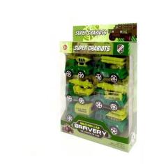Brinquedo caminhão militar com 8 peças - TOYS