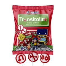 Pirulito Transitolito Morango - 400g - Florestal