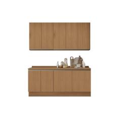 Cozinha Modulada Completa Maxxi 6 Peças (2Aéreos+2Balcões+2Complementos) C6P37 Canela - Kappesberg