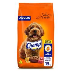 Ração Champ Carne e Cereal Para Cães Adultos 15 kg