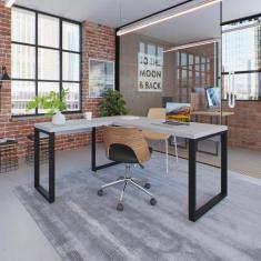 Escrivaninha Mesa Escritório em L Yon Diretor 150x70x75 - Metalig