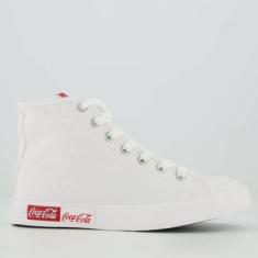 Tênis Coca Cola Blend Basic Hi Feminino Branco-Feminino