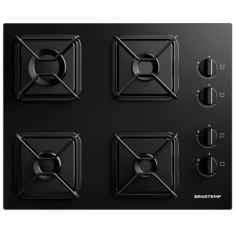 Cooktop 4 Bocas Brastemp BDD61BE Acendimento Super Automático, Preto