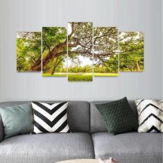 Quadro Mosaico Para Sala Quarto Árvore da Vida Natureza