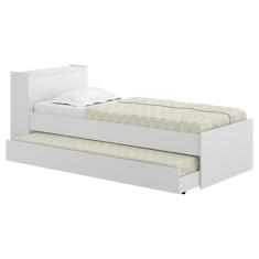 Bicama com Baú Embutido para Colchão 190cmx80cm Branca