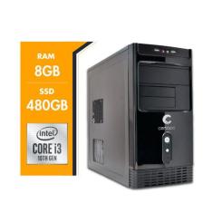 Computador Intel Core I3 10ª Geração 8Gb Ssd 480Gb Certo Pc Smart 4310