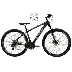  Bicicleta Aro 29 Ksw Xlt 24v Freios Hidráulicos Garfo Suspensão Mtb - Preto\Prata