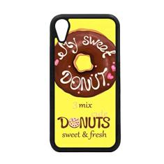 Capa para iPhone XR de chocolate com rosquinha de sobremesa para proteção de telefone Apple