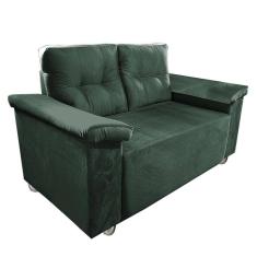 Namoradeira Yasmim dois lugares Com Braço Almofadado Verde