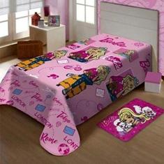 Manta De Microfibra Juvenil Barbie Solteiro - Jolitex