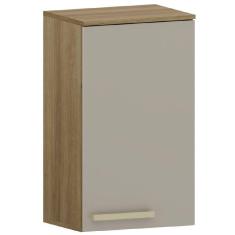 Armário De Cozinha E Lavanderia 1 Porta Aéreo Módulo Suspenso Madeirado mocca Isis Luciane