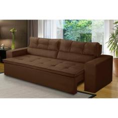 Sofá Retrátil e Reclinável 2 lugares com Molas 2,00m Veronica Suede Ma