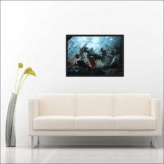 Quadro Decorativo Game Jogos God Of War Decorações Com Moldura - Vital