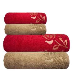 Jogo De Toalhas Luxo Guadalupe 4 Peça Gigante 500g/m² - TOALHAS GROH, 