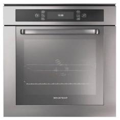 Forno de embutir elétrico Brastemp 67 litros cor inox com Função Ar Fo