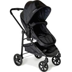 Carrinho de Bebe Moises Passeio Galzerano Olympus New Black