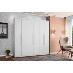 Roupeiro Gold 6 Portas Branco