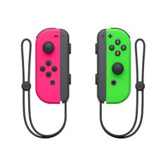 Nintendo, Controle Nintendo Switch, Joy-Con, Esquerdo e Direito, Versátil, Rosa Neon e Verde Neon