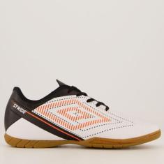 Chuteira Umbro Stride Futsal Branca e Preta
