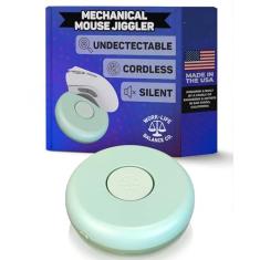 Dispositivo indetectável de mouse mecânico – sem necessidade de USB, sem necessidade de software, mantém o mouse em movimento e o computador acordado – O motor de mouse sem fio e sem fio funciona por