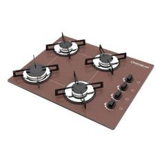 Fogão Cooktop Chamalux 4 Bocas Ultra Chama Marrom 127v/220v
