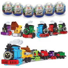 Anditoy 6 Pack Ovos de Páscoa com Brinquedos de Blocos de Construção de Trem