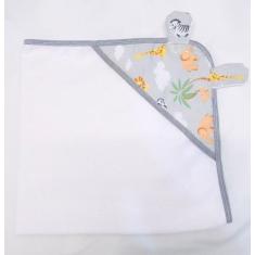 Toalha de Banho com Capuz Bebê Lindas Estampas - Jbaby Enxovais , Safa