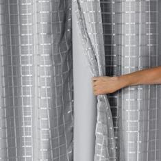 Cortina Blackout PVC c/ Tecido Voil Xadrez 2,80 x 2,30 Cinza - Eddi Ca