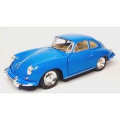 Carrinho Miniatura Porsche 356 B Carrera 2 Escala  1:32 (Azul) - Toy K