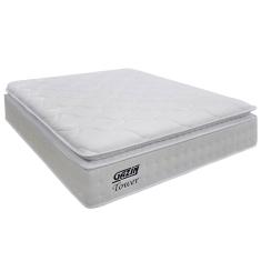 Colchão Casal Molas Ensacadas Gazin Com Pillow Tower New 138x188x35cm Branco